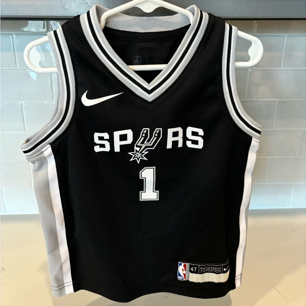 San Antonio Spurs Wembanyama Jersey Toddler 4T